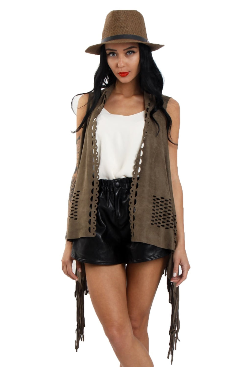 Women's on sale fringed waistcoats