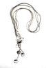 Multiple Hearts with Diamante Detail Long Necklace