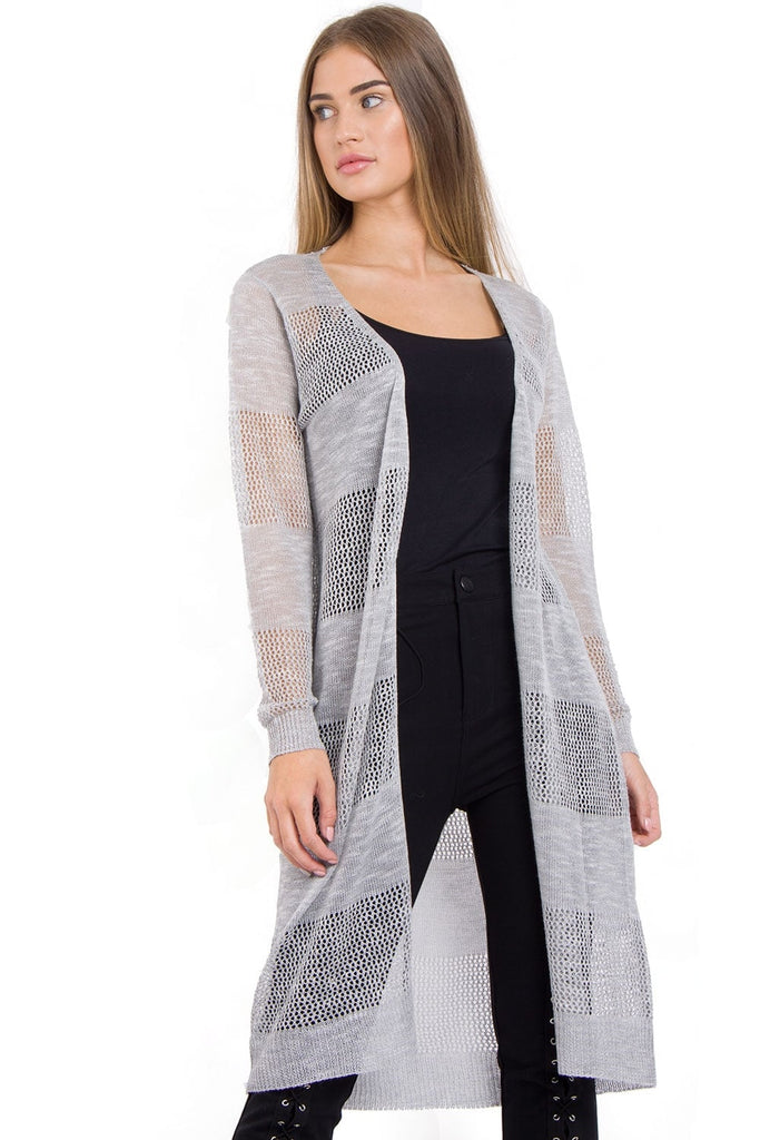 Lightweight long white outlet cardigan