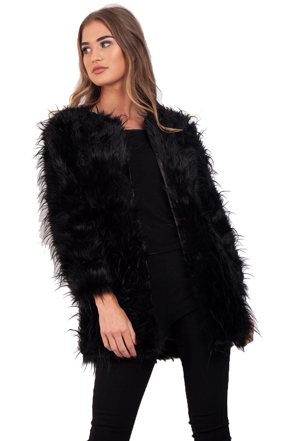 Urban shaggy shop faux fur coat